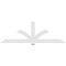 Ekena Millwork Redmond Architectural Grade PVC Gable Bracket, 108"W x 36"H x 2"D x 6"F, 8/12 Pitch GBP108X36X0206RED00 - alternate 3